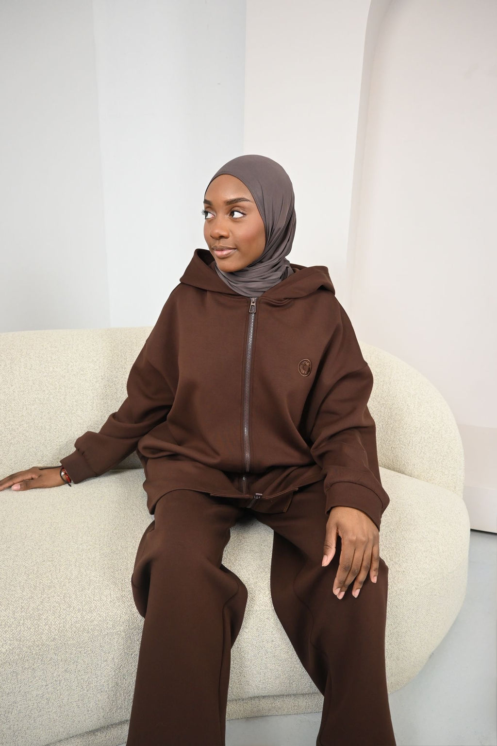 Ensemble Sahar à l’allure Sport&Chic - Marron