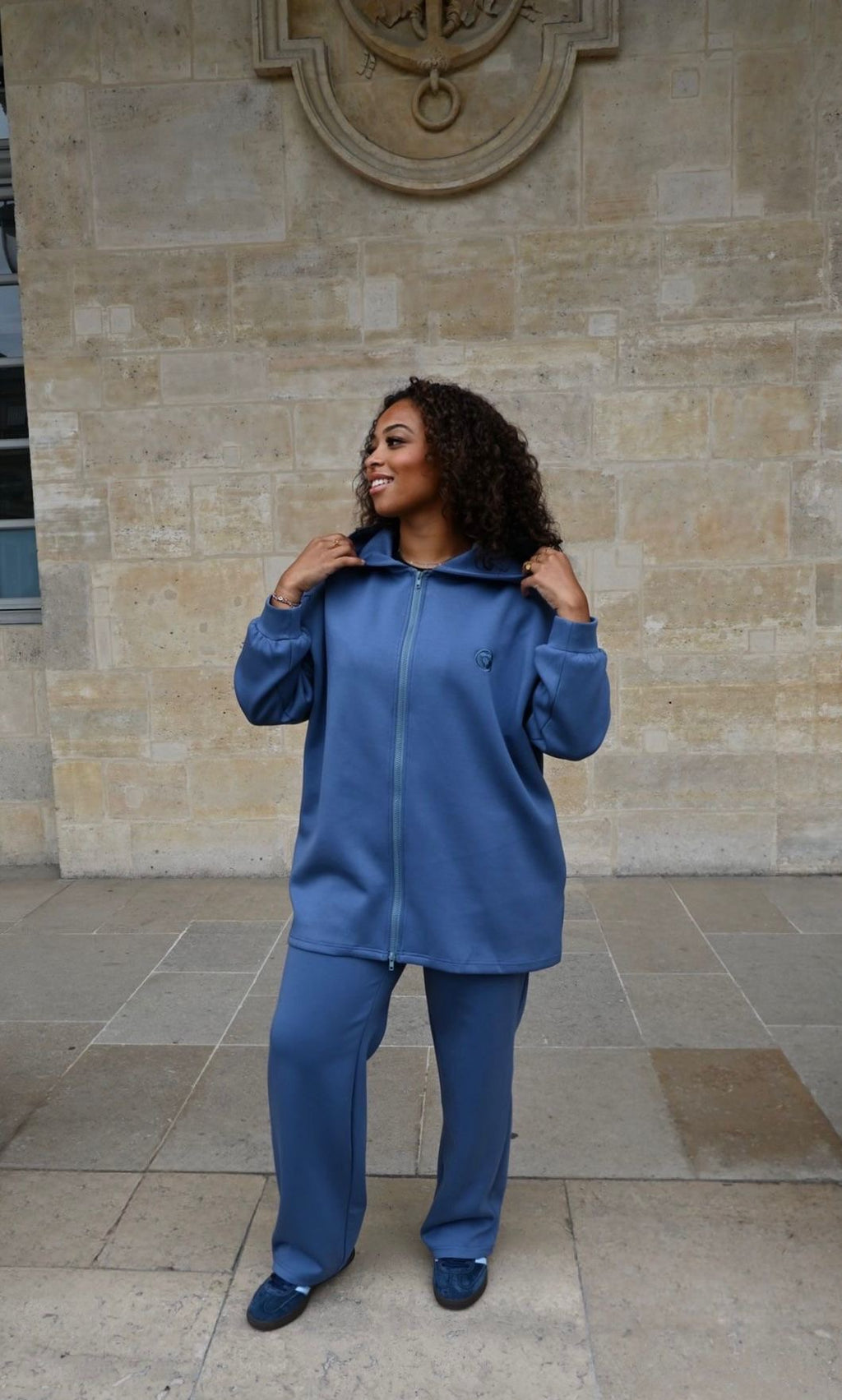 Sahar – Ensemble à l’allure sport-chic - BLEU JEAN