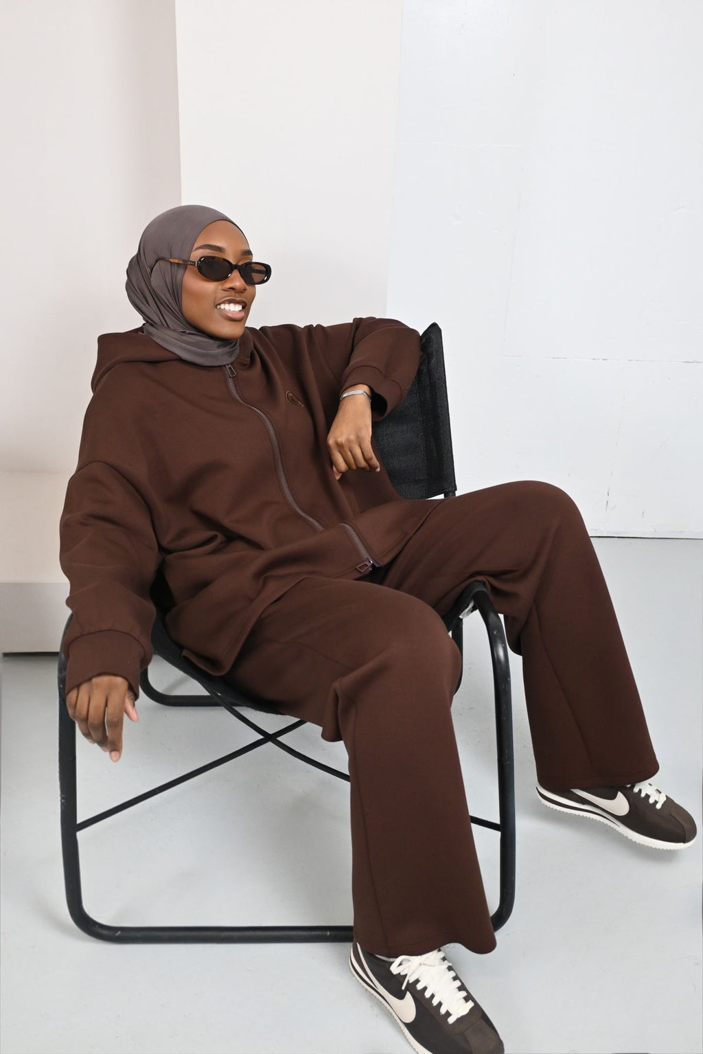 Ensemble Sahar à l’allure Sport&Chic - Marron