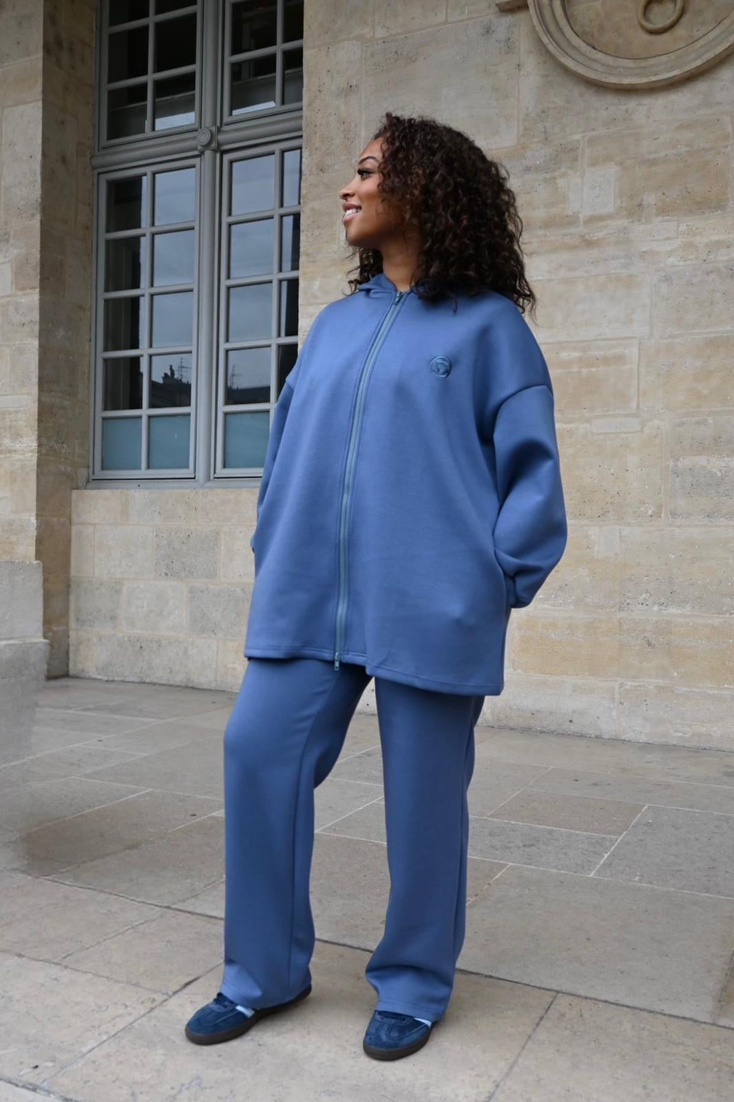 Sahar – Ensemble à l’allure sport-chic - BLEU JEAN
