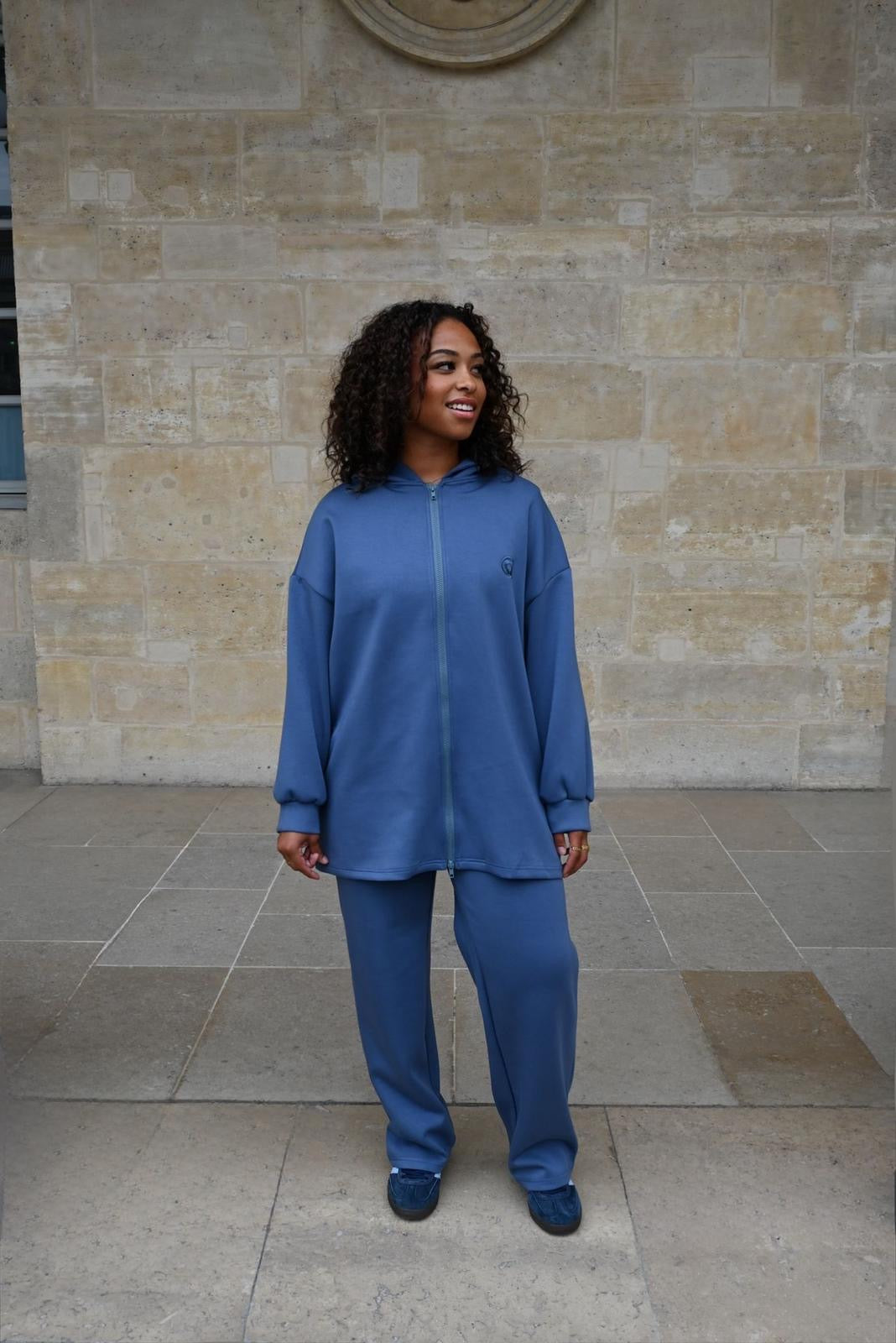 Sahar – Ensemble à l’allure sport-chic - BLEU JEAN