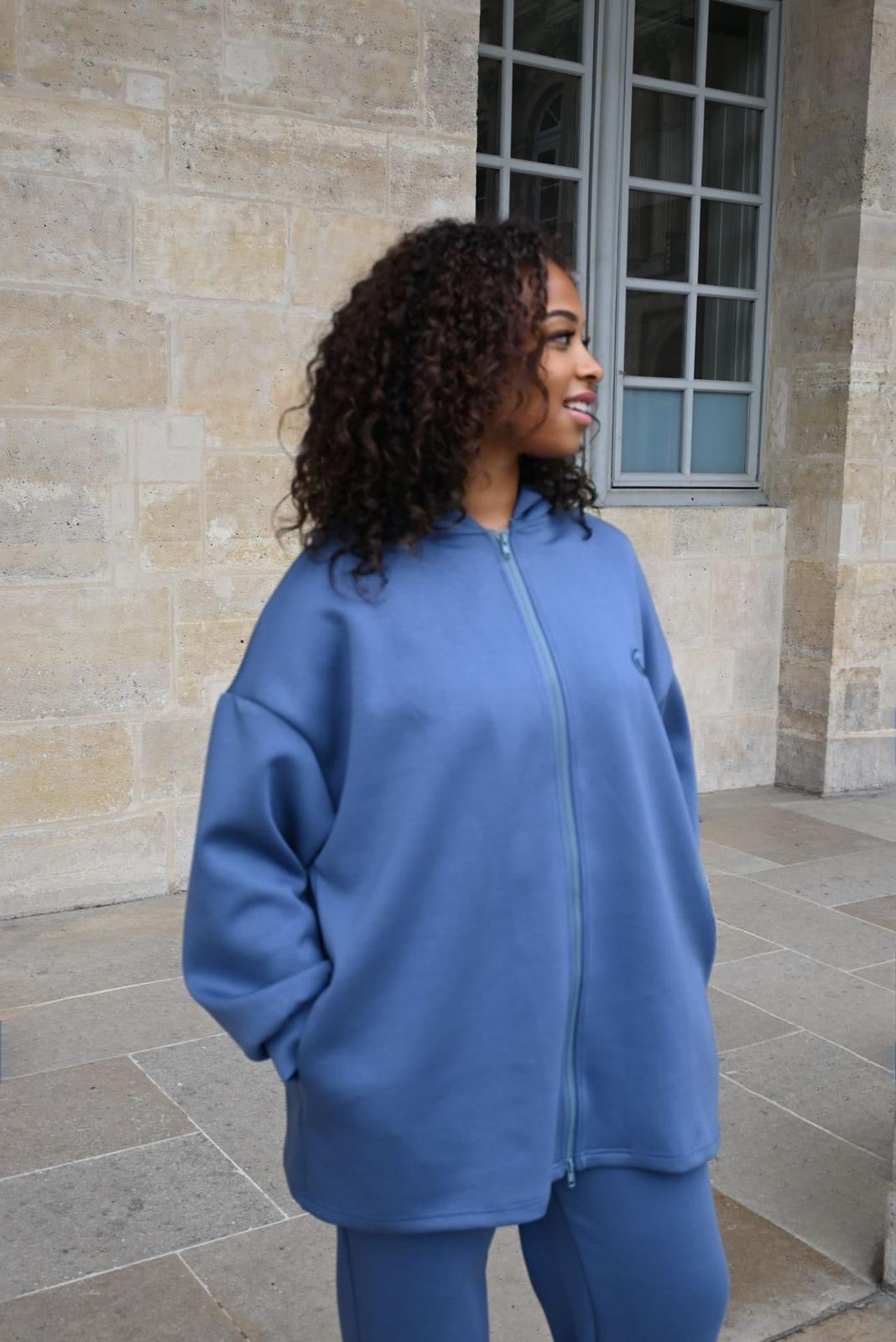 Sahar – Ensemble à l’allure sport-chic - BLEU JEAN