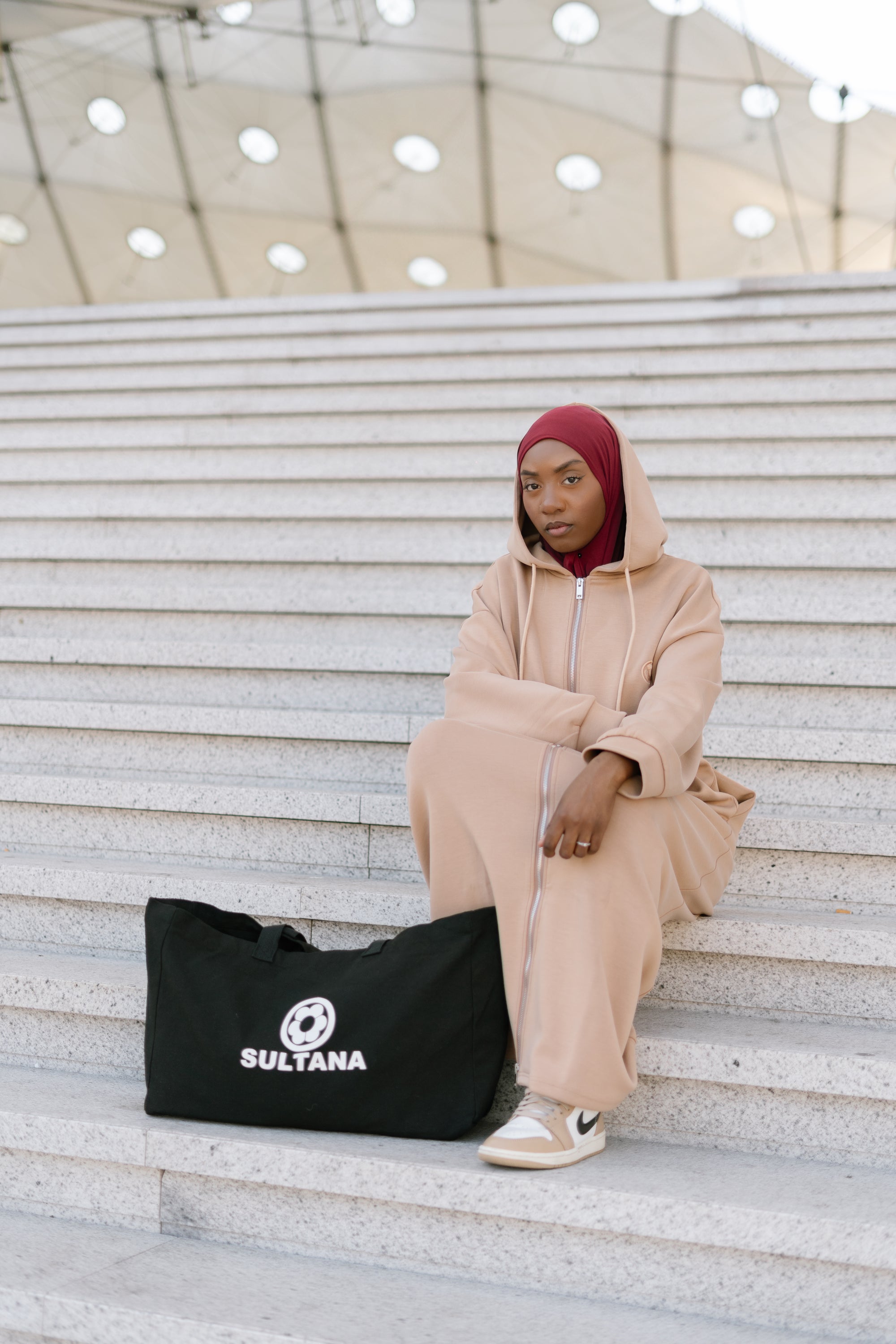 L’Intemporelle – Veste longue minimaliste - BEIGE