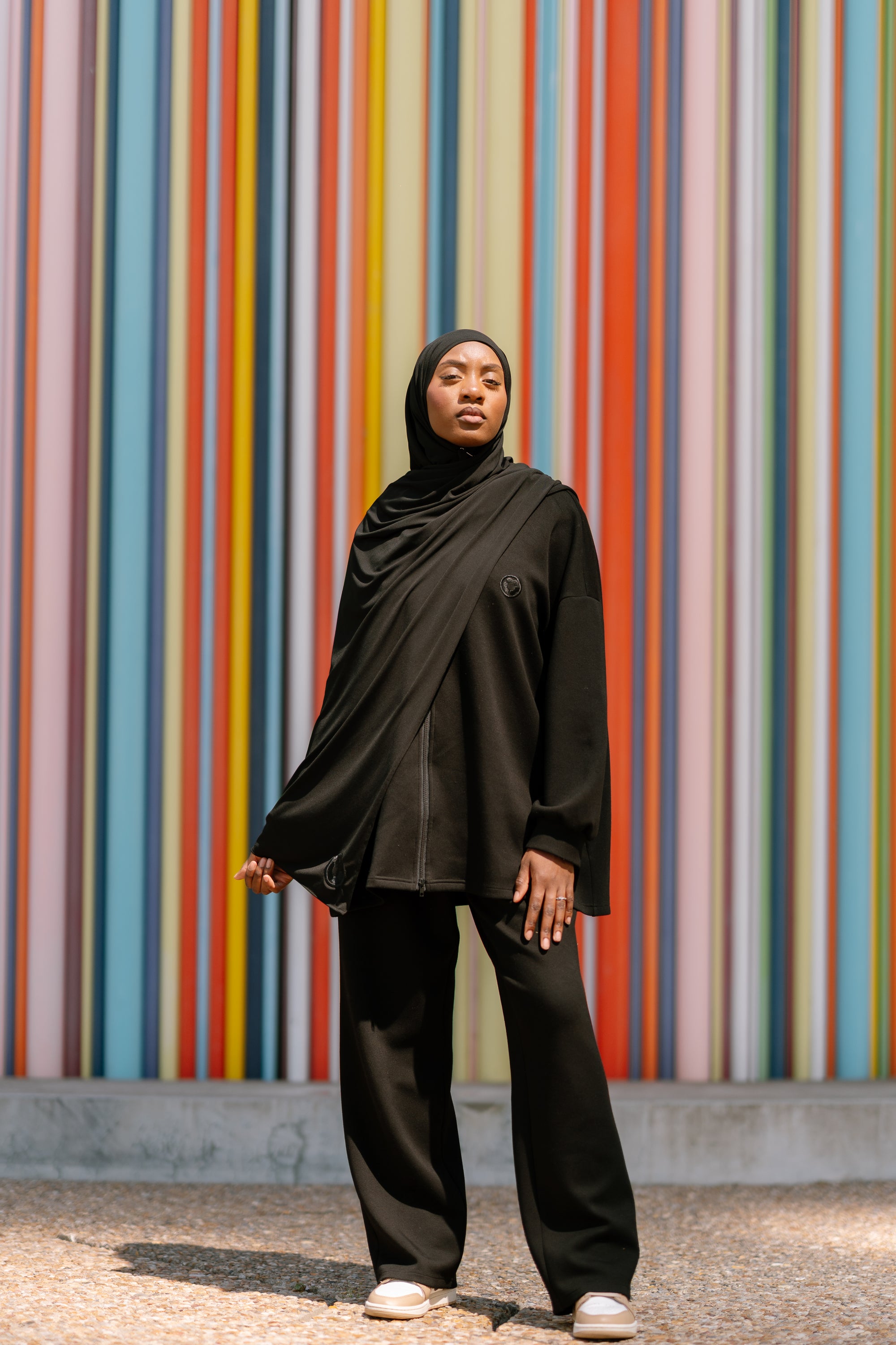 Sahar – Ensemble à l’allure sport-chic - NOIR