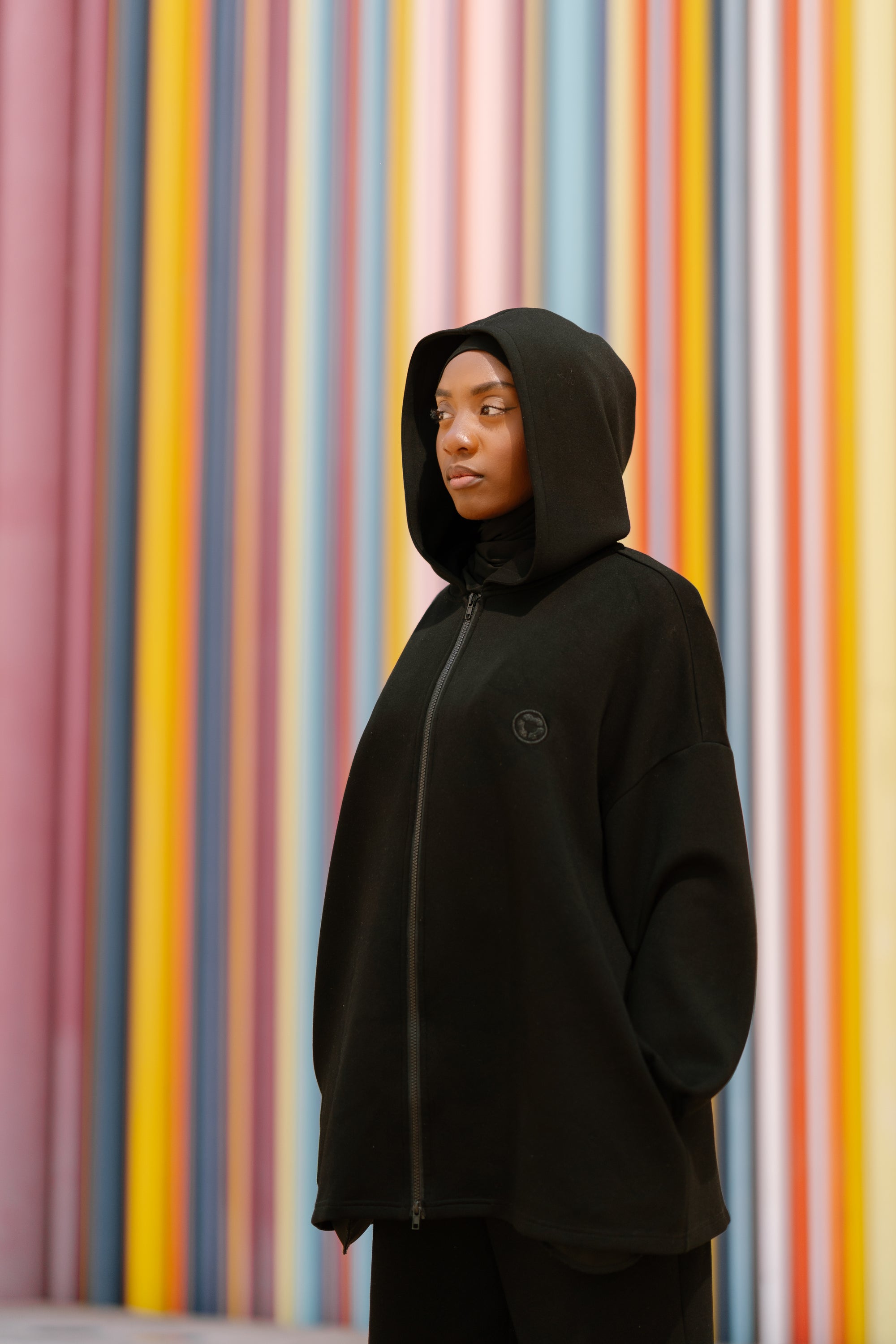 Sahar – Ensemble à l’allure sport-chic - NOIR