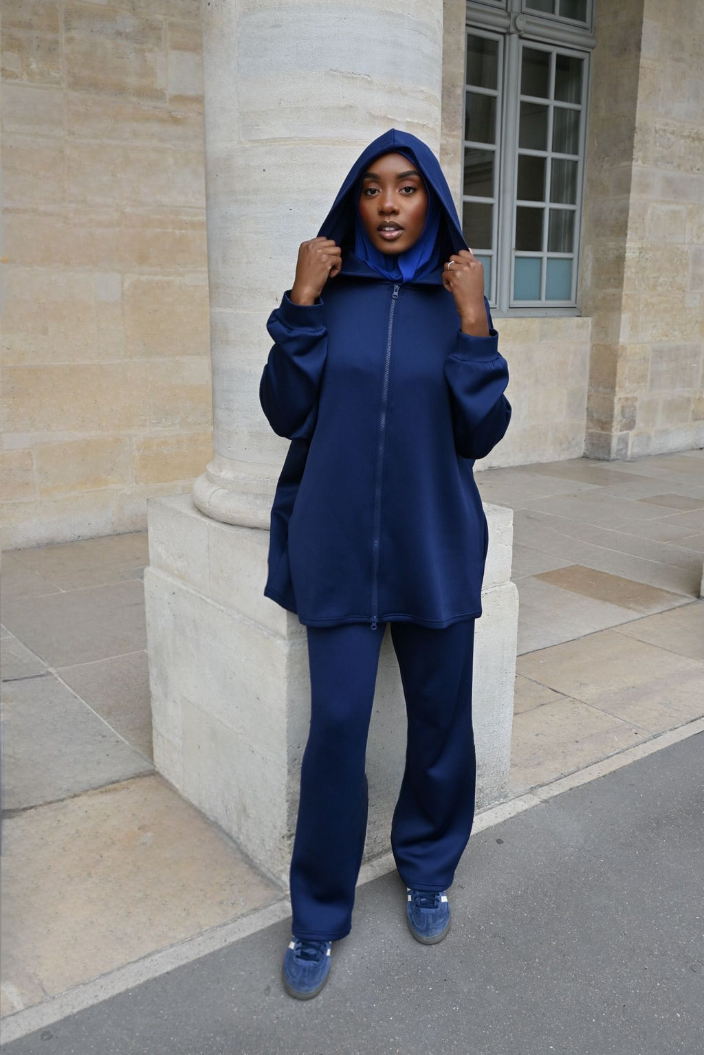 Sahar – Ensemble à l’allure sport-chic - BLEU MARINE