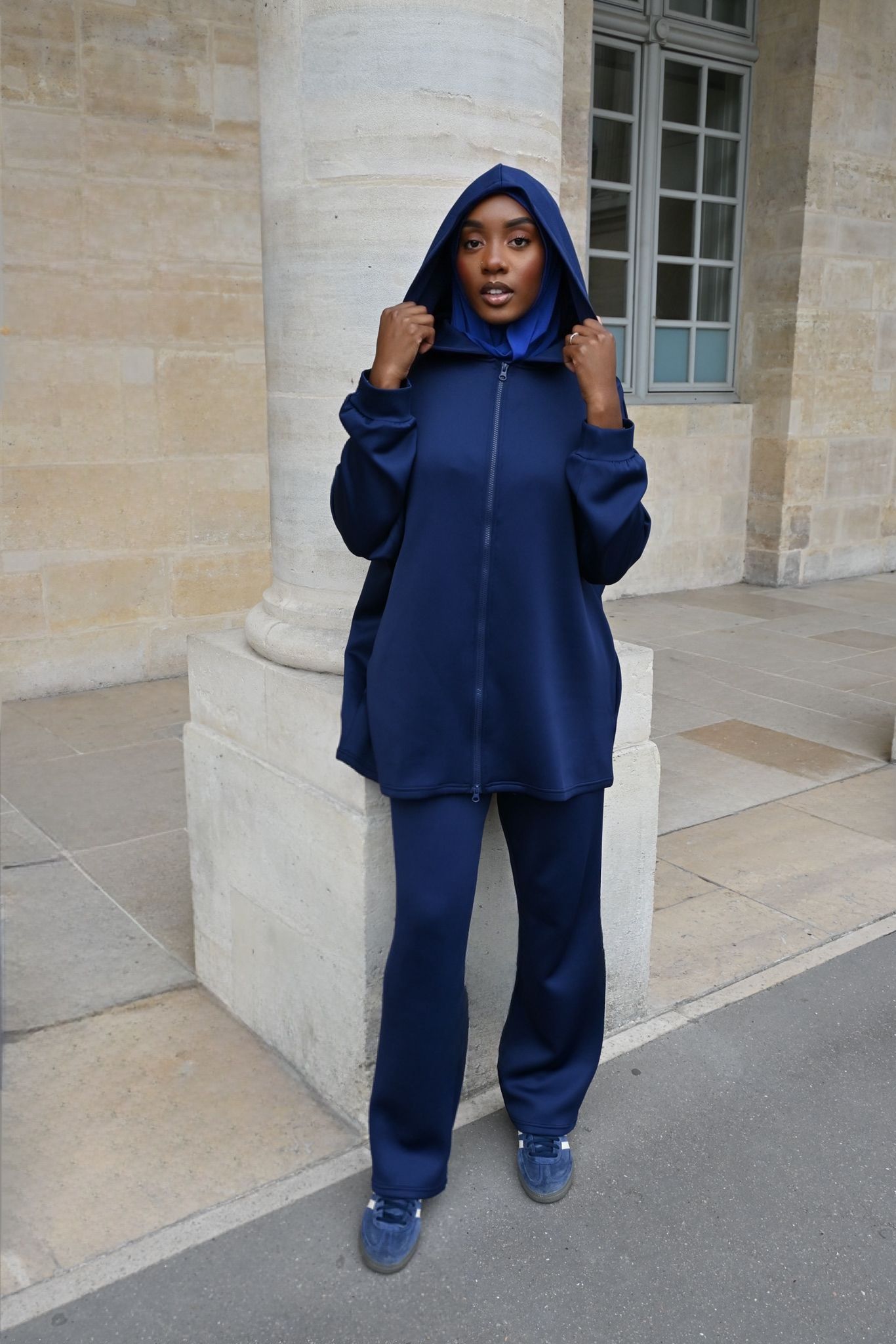 Sahar – Ensemble à l’allure sport-chic - BLEU MARINE