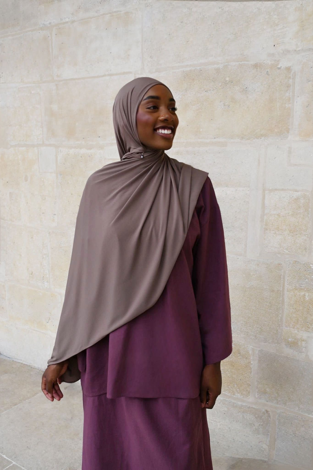 Sublime Jersey, le voile qui épouse vos gestes - BEIGE