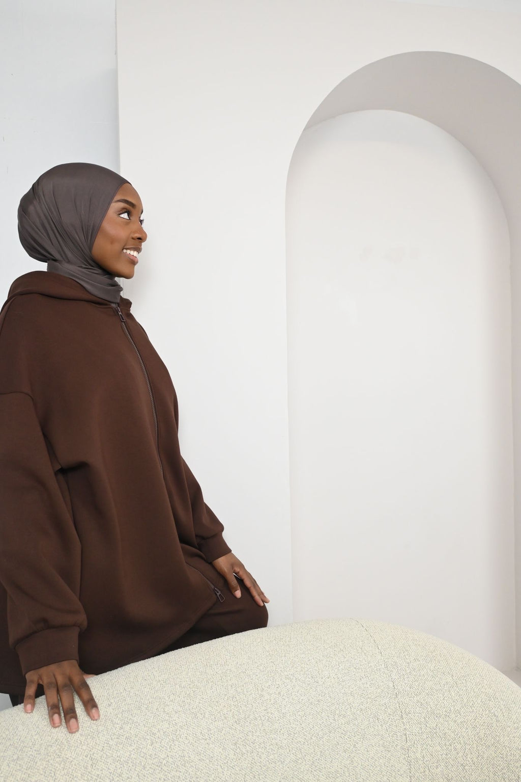 Ensemble Sahar à l’allure Sport&Chic - Marron