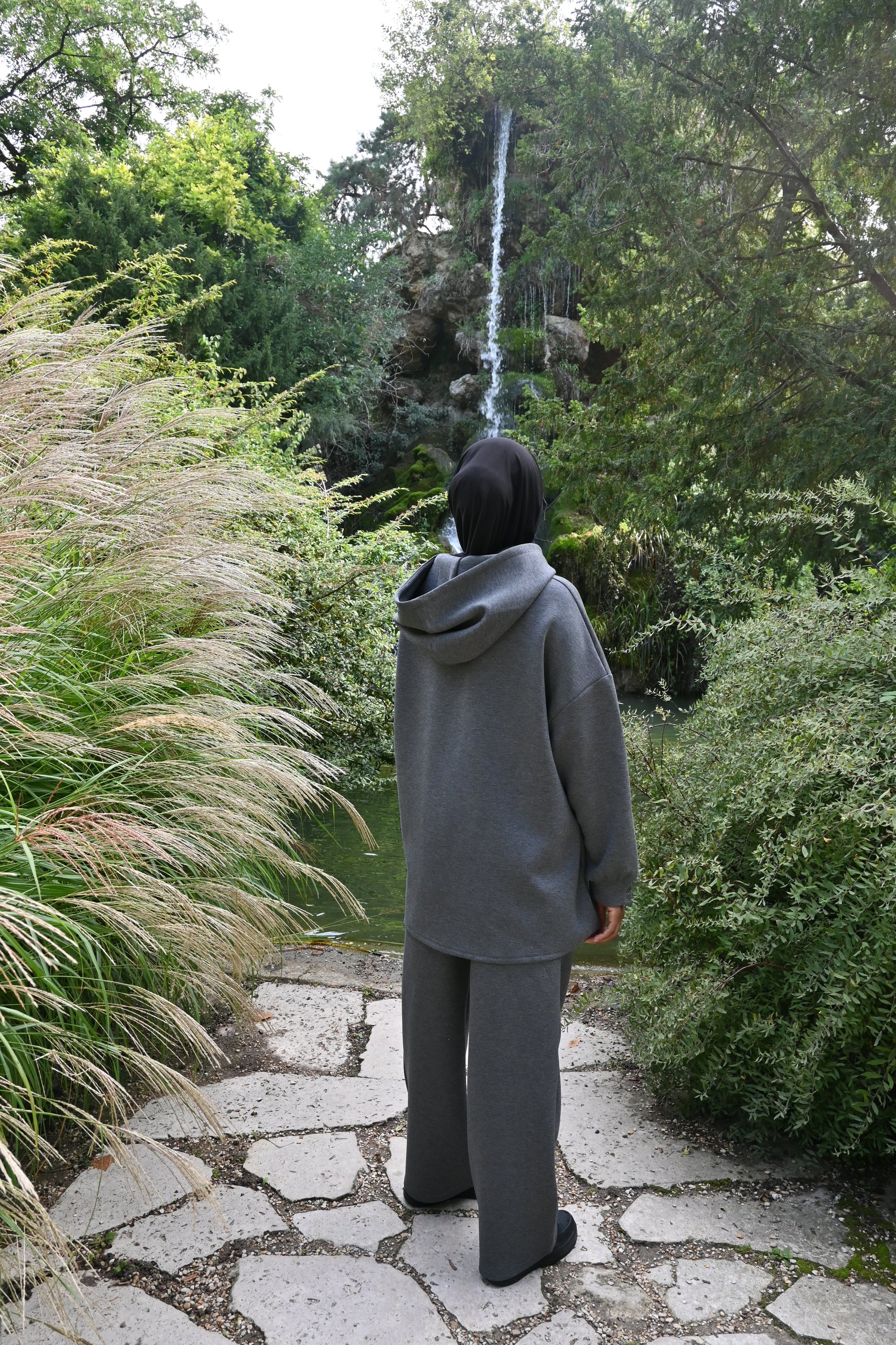 Sahar – Ensemble à l’allure sport-chic - GRIS CHINÉ